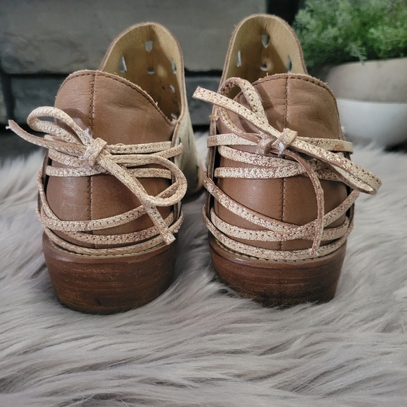 ANTHROPOLOGIE  Musse & Cloud Coolway Anisse Leather Boho Western Booties size 7 - Picture 10 of 16